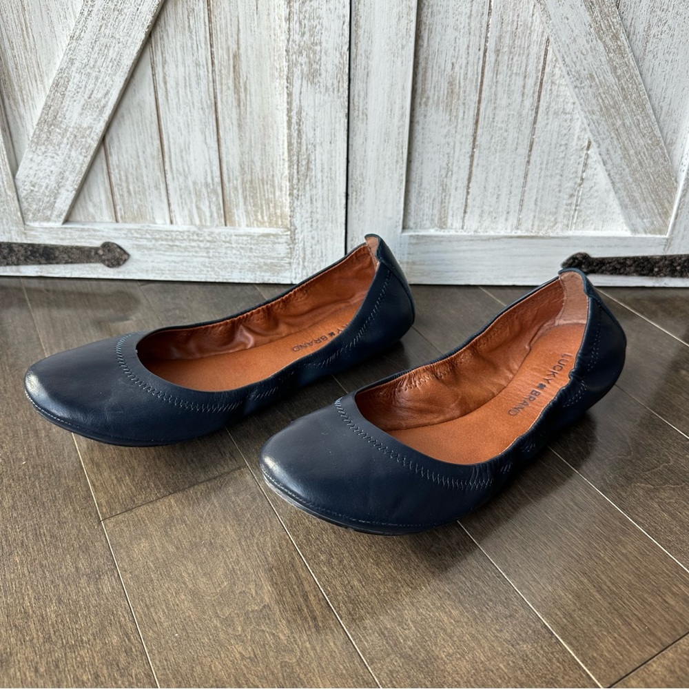 Lucky Brand Navy Flats